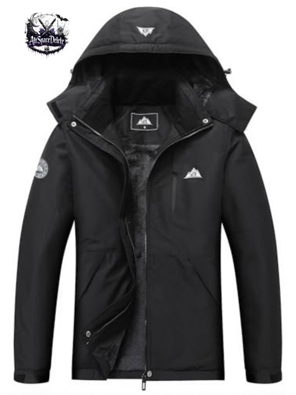 Waterproof Insulated Ski Snowboard Jacket Detachable Hood Winter Coat